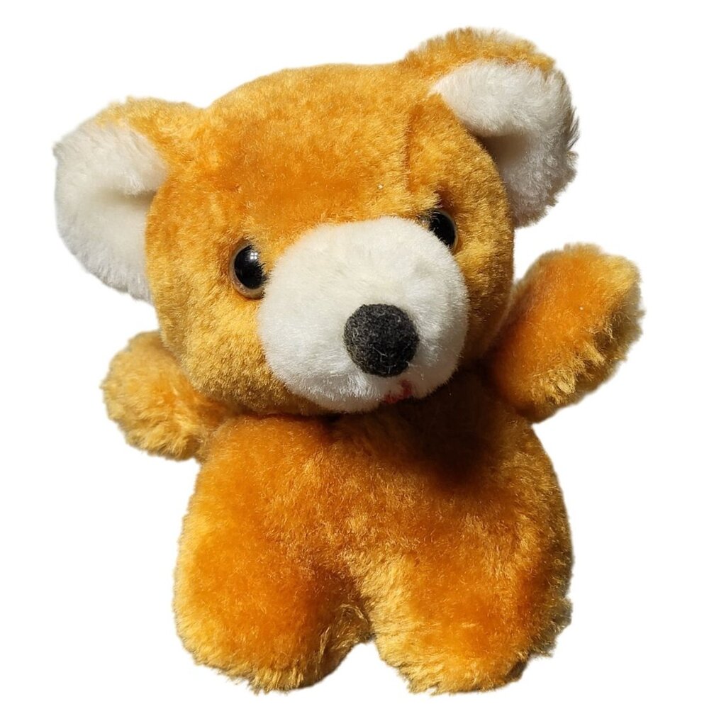 Vintage Animal Fair Brown Teddy Bear Plush Stuffed Animal 0077A‎ Vtg Retro Korea
